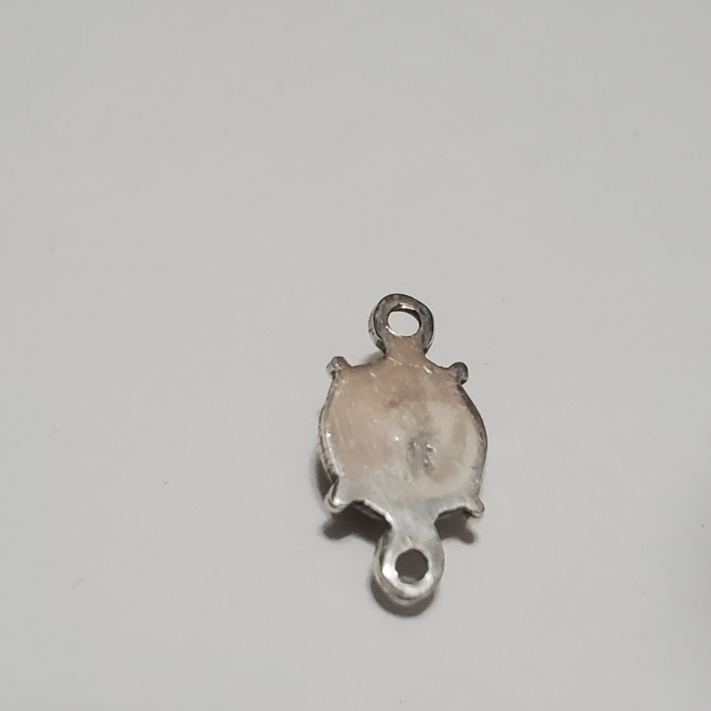 2/$20 Link Sterling Silver with Rainbow Moonstone (Natural) 18x10mm - Picture 2 of 5